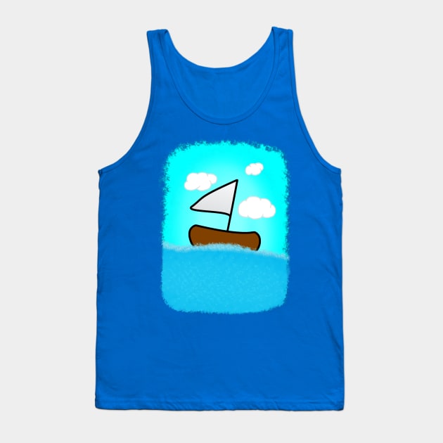 Sail Boat Tank Top by TheCameraEyeDesigns